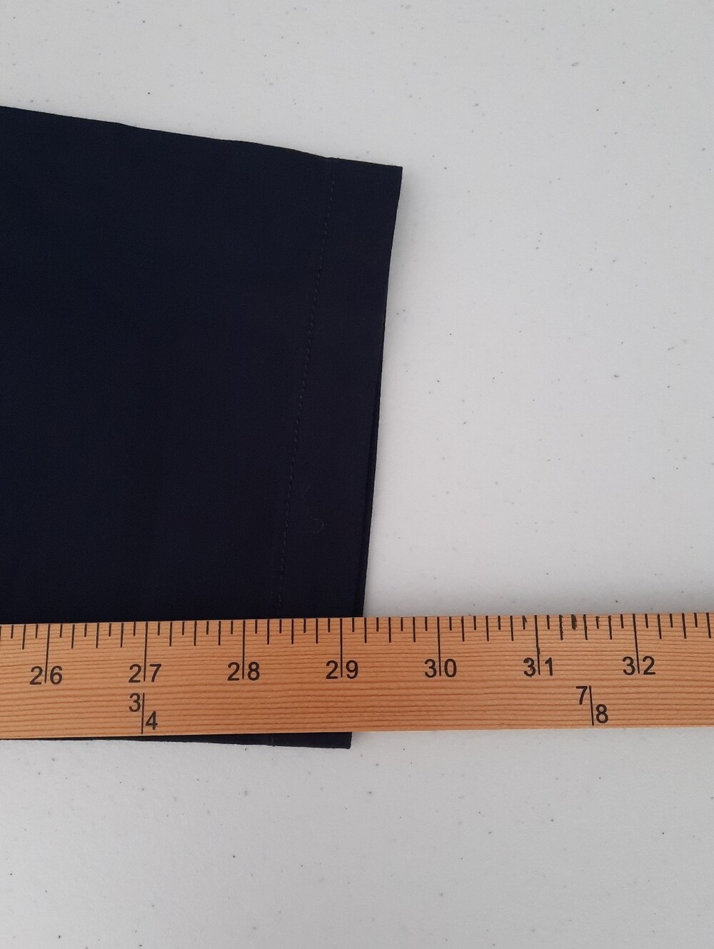 Talbots Solid Navy Blue Stretch Cotton Mid Rise Girlfriend Chino Pants size 12 - Picture 13 of 14